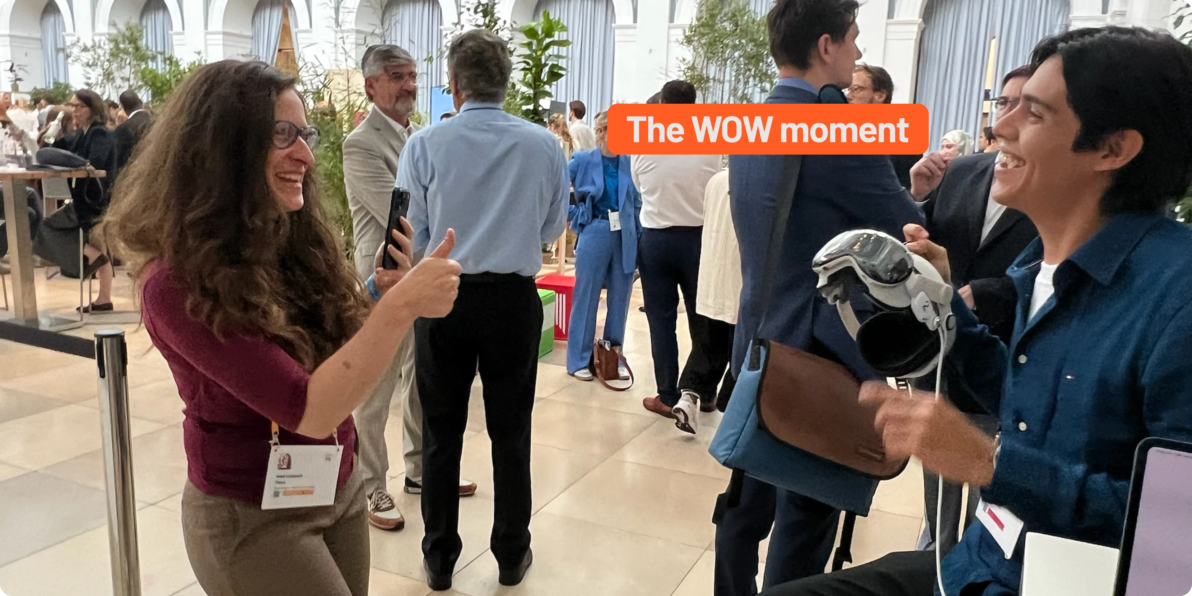 Delegates celebrating a shared immersive experience at the Hamburg Sustainability Conference